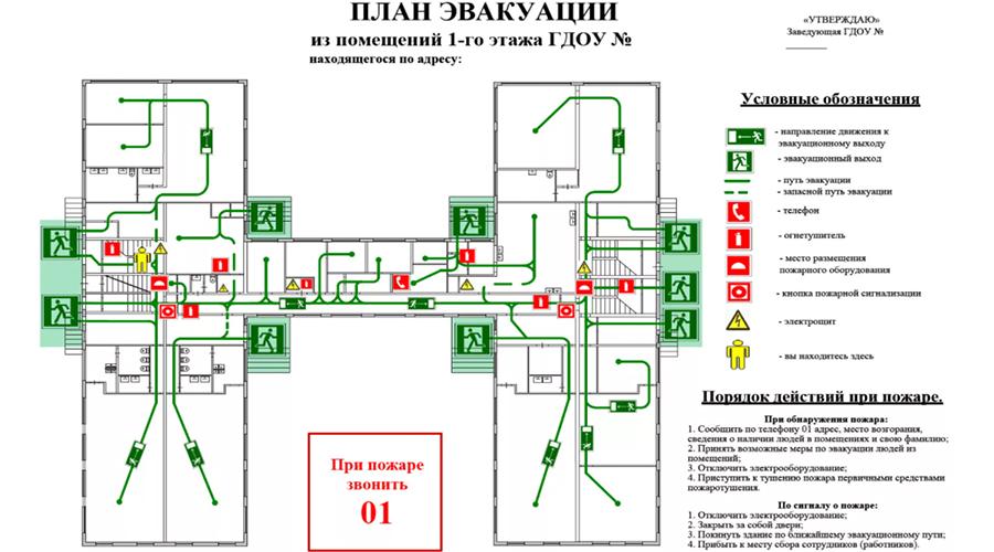 план эвакуации